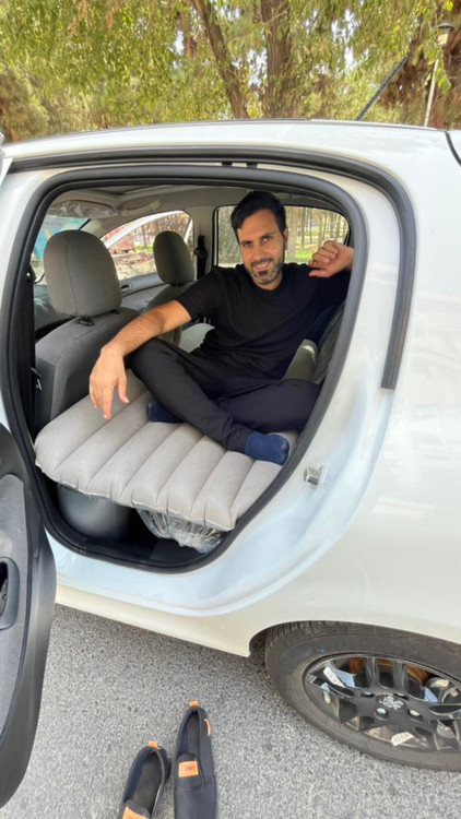 تشک بادی خودرو نصب شده روی خودرو ۲۰۷